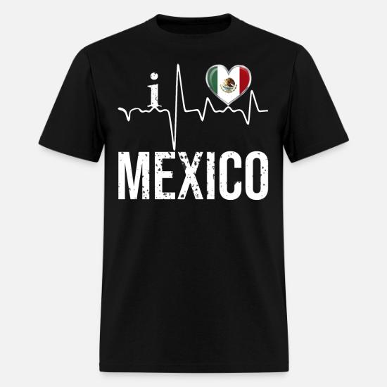 I Love Mexico Heartbeat Mexican Pride 